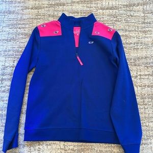 Girls Vineyard vine quarter zip sweater